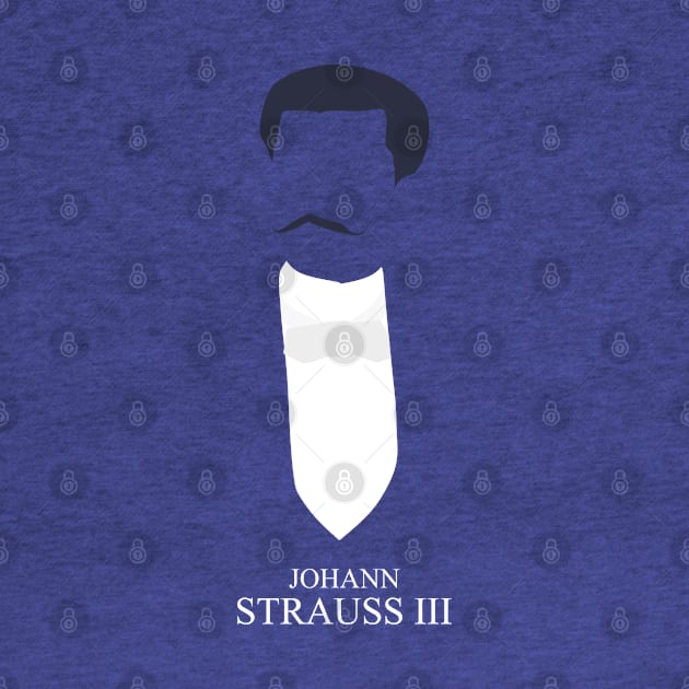 Johann Strauss III - Minimalist Portrait by Wahyu Aji Sadewa